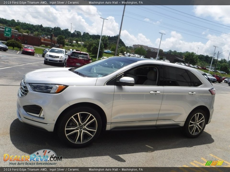 2019 Ford Edge Titanium AWD Ingot Silver / Ceramic Photo #7