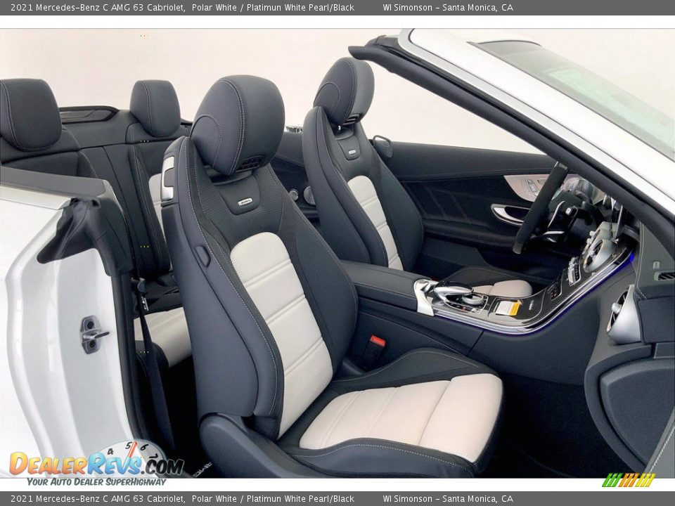 Platimun White Pearl/Black Interior - 2021 Mercedes-Benz C AMG 63 Cabriolet Photo #5