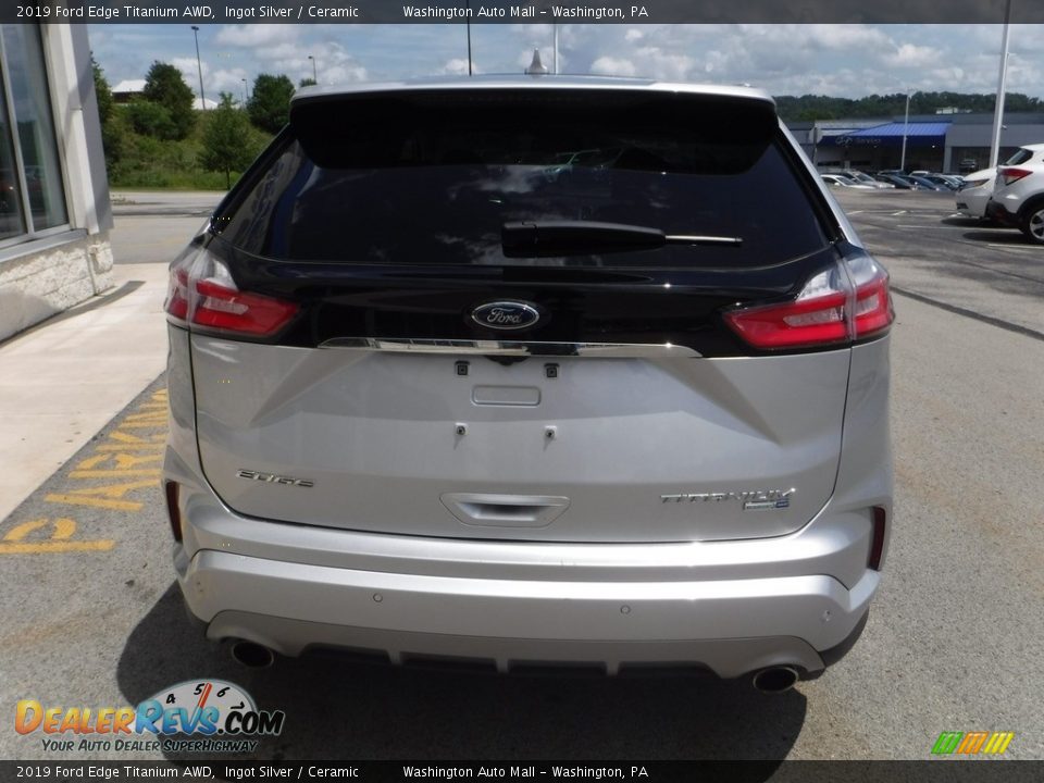 2019 Ford Edge Titanium AWD Ingot Silver / Ceramic Photo #9