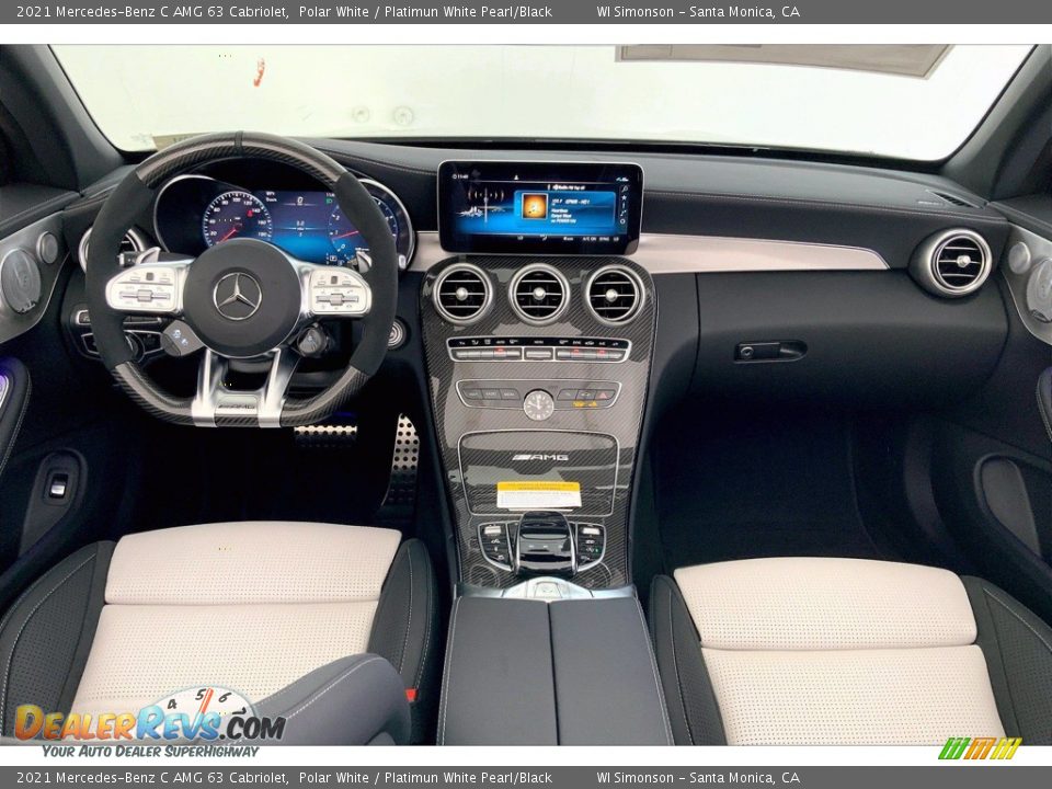 Dashboard of 2021 Mercedes-Benz C AMG 63 Cabriolet Photo #6