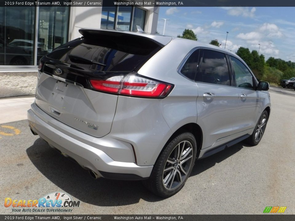 2019 Ford Edge Titanium AWD Ingot Silver / Ceramic Photo #10