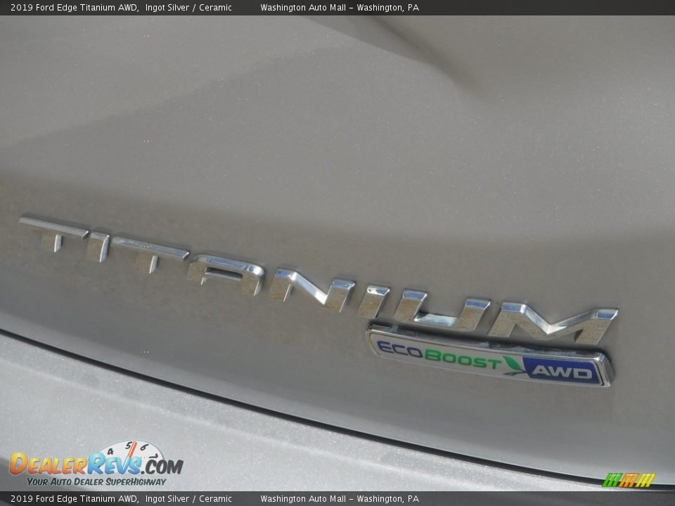 2019 Ford Edge Titanium AWD Ingot Silver / Ceramic Photo #11