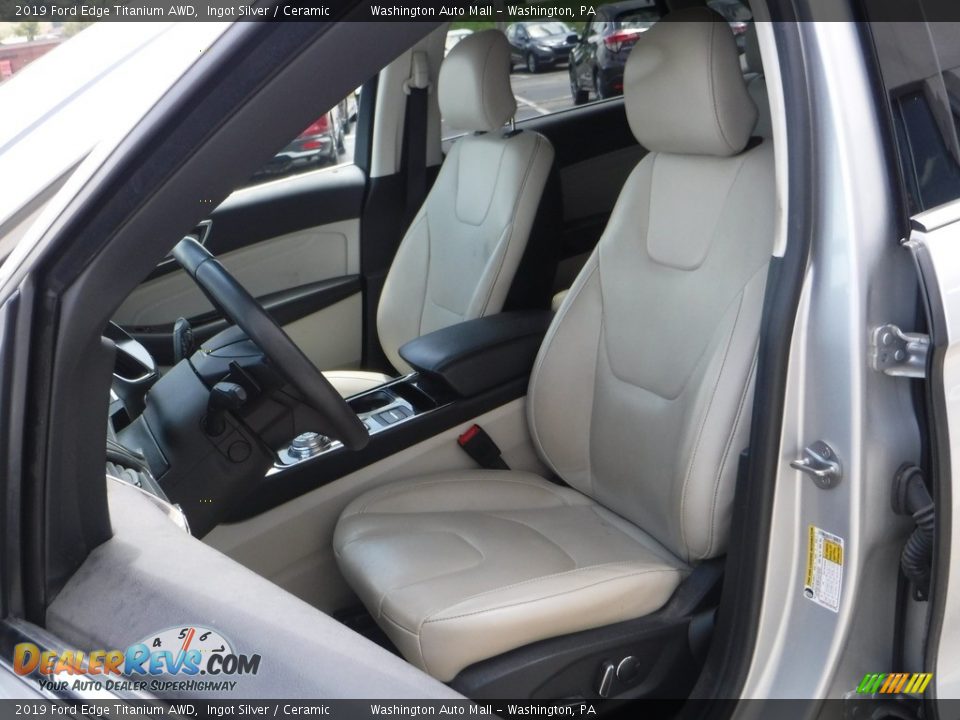 2019 Ford Edge Titanium AWD Ingot Silver / Ceramic Photo #13