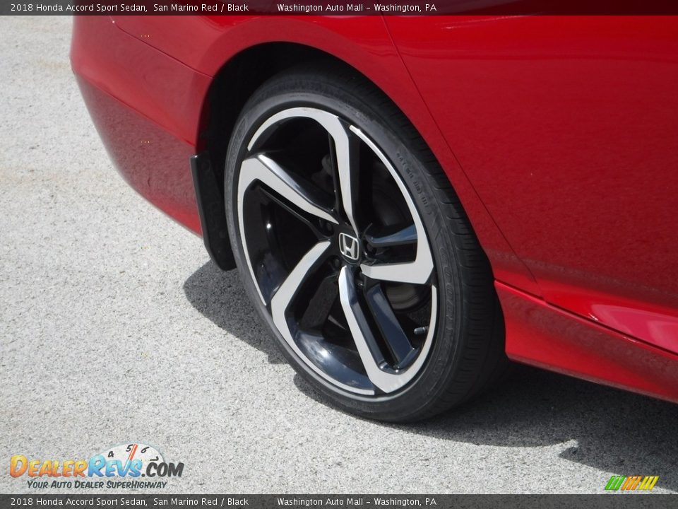 2018 Honda Accord Sport Sedan San Marino Red / Black Photo #3