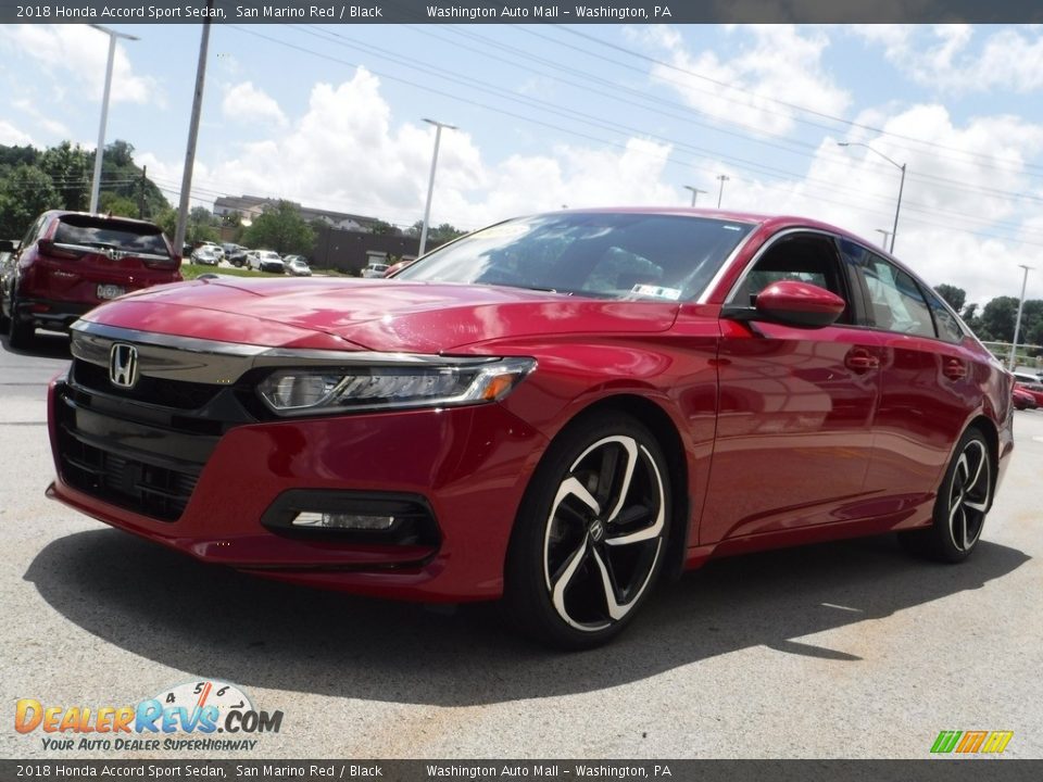2018 Honda Accord Sport Sedan San Marino Red / Black Photo #5