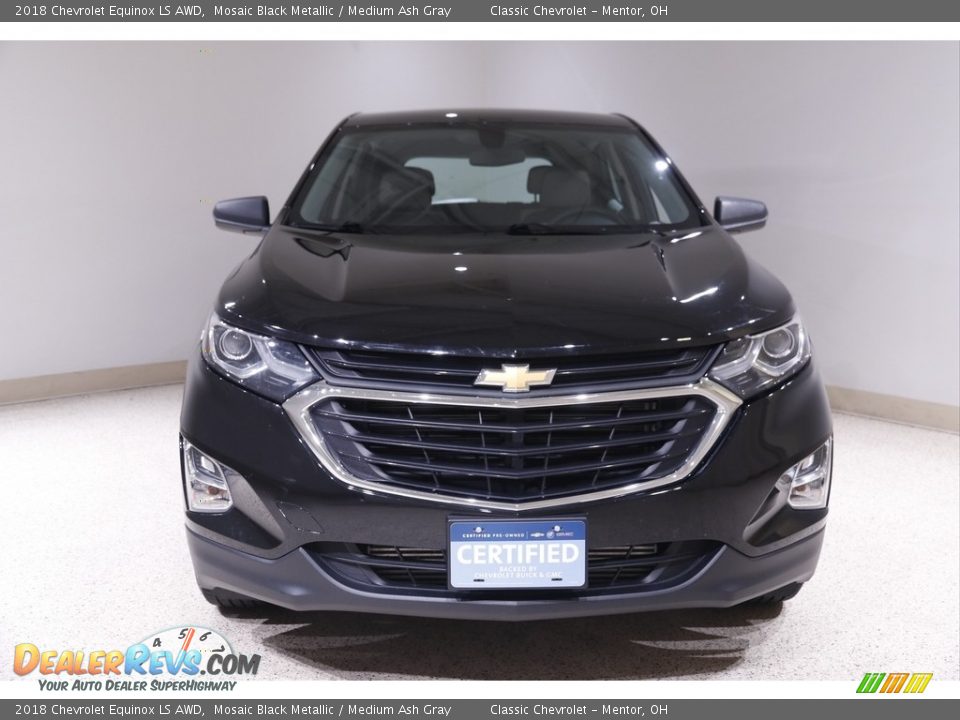 2018 Chevrolet Equinox LS AWD Mosaic Black Metallic / Medium Ash Gray Photo #2