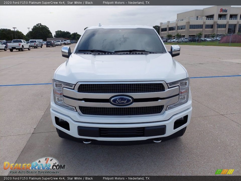 2020 Ford F150 Platinum SuperCrew 4x4 Star White / Black Photo #2
