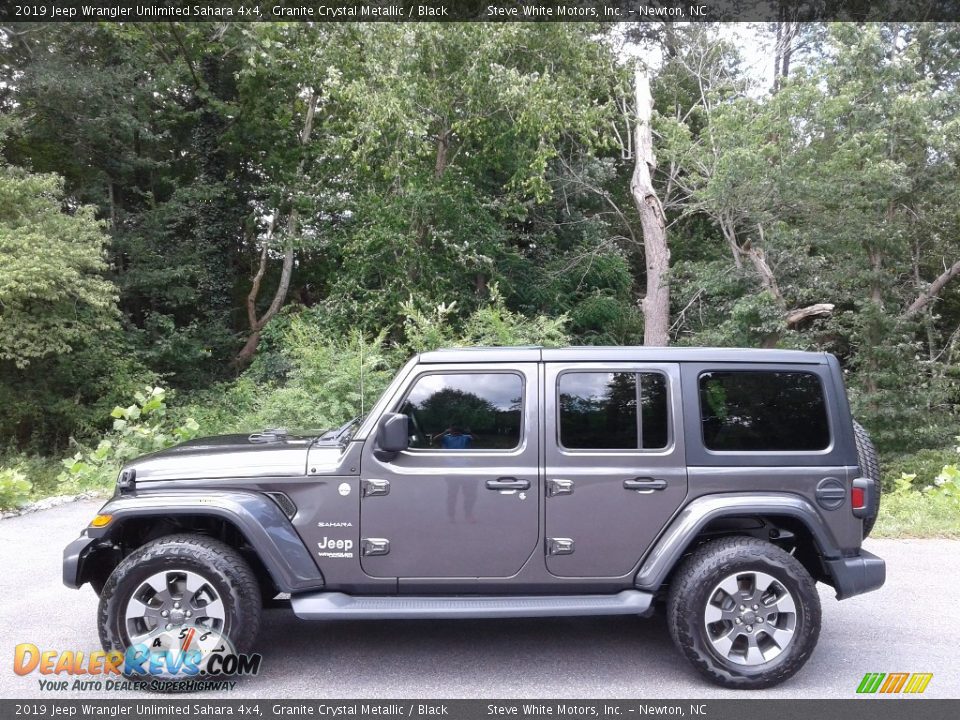2019 Jeep Wrangler Unlimited Sahara 4x4 Granite Crystal Metallic / Black Photo #1