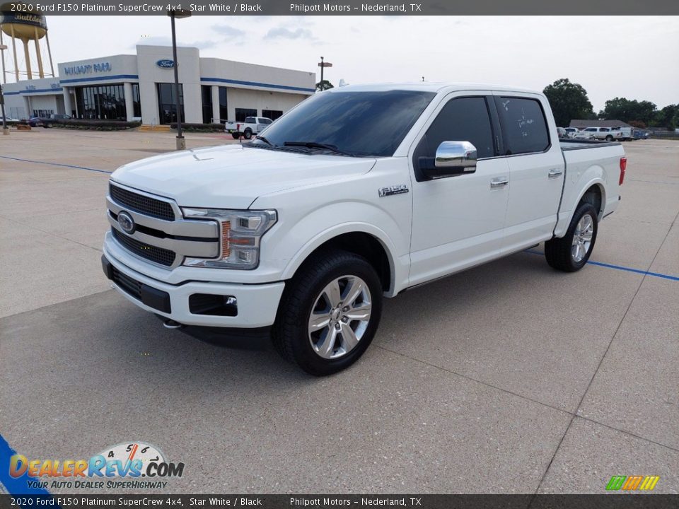 2020 Ford F150 Platinum SuperCrew 4x4 Star White / Black Photo #3