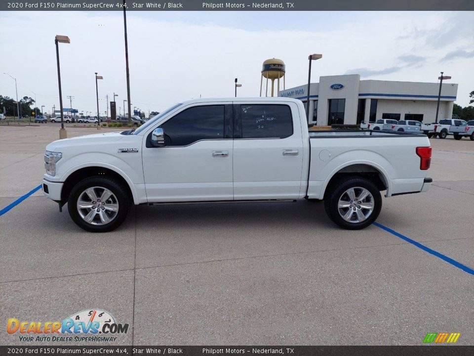 2020 Ford F150 Platinum SuperCrew 4x4 Star White / Black Photo #4
