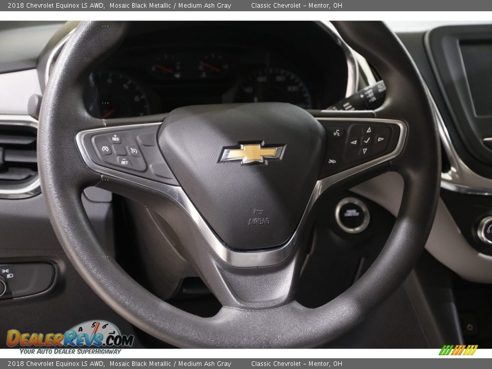 2018 Chevrolet Equinox LS AWD Mosaic Black Metallic / Medium Ash Gray Photo #7