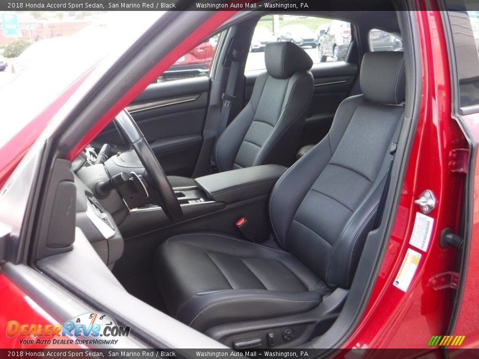 2018 Honda Accord Sport Sedan San Marino Red / Black Photo #12