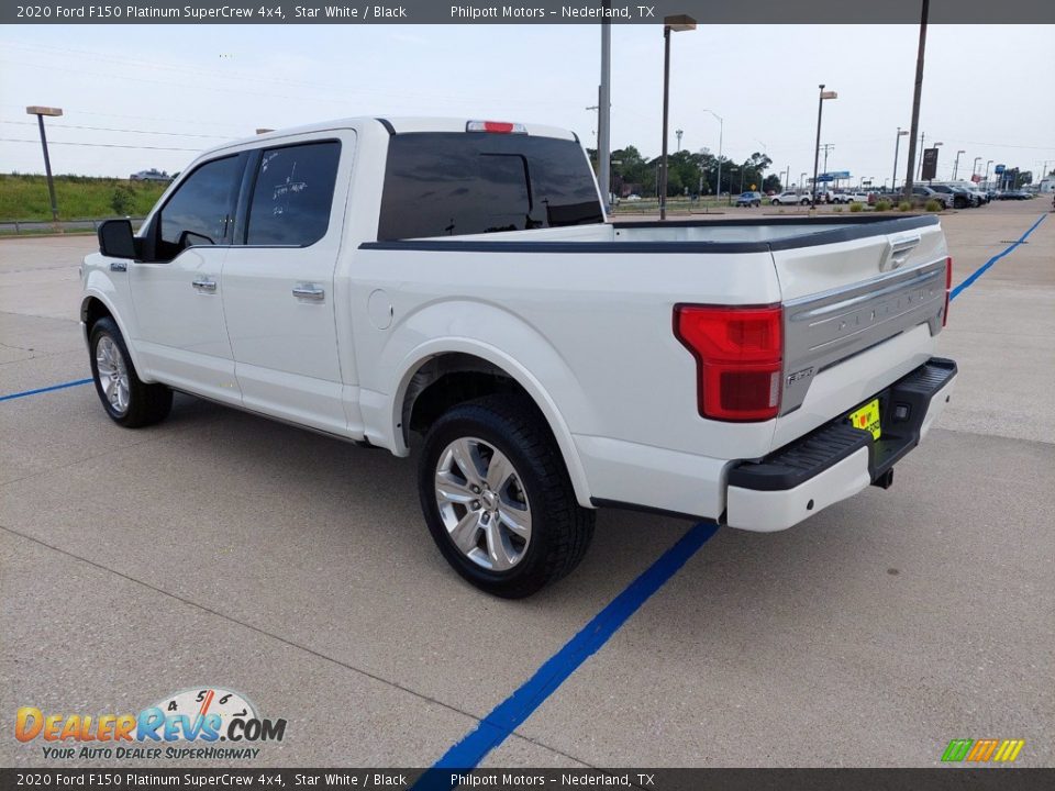2020 Ford F150 Platinum SuperCrew 4x4 Star White / Black Photo #5
