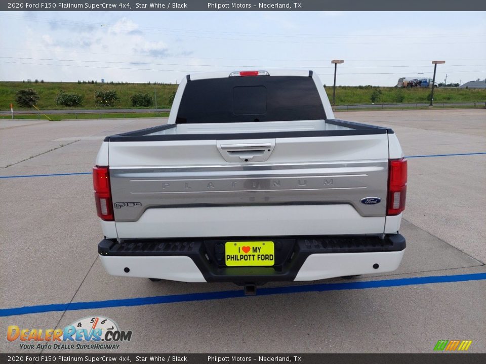 2020 Ford F150 Platinum SuperCrew 4x4 Star White / Black Photo #6