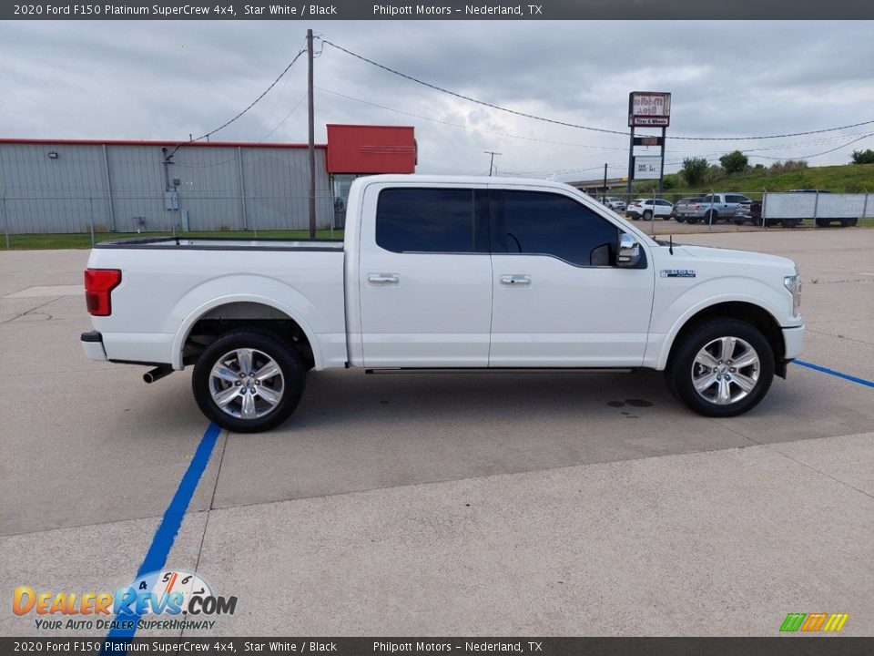 2020 Ford F150 Platinum SuperCrew 4x4 Star White / Black Photo #8