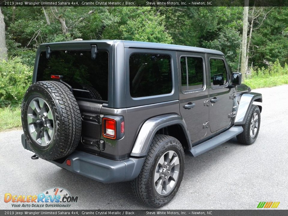 2019 Jeep Wrangler Unlimited Sahara 4x4 Granite Crystal Metallic / Black Photo #7