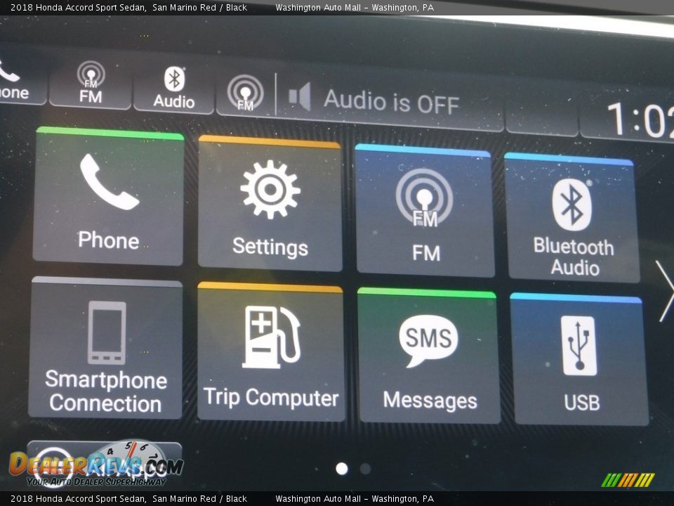 2018 Honda Accord Sport Sedan San Marino Red / Black Photo #19