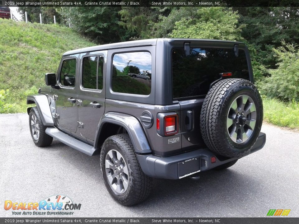 2019 Jeep Wrangler Unlimited Sahara 4x4 Granite Crystal Metallic / Black Photo #9