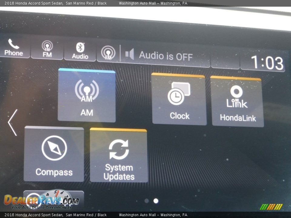 2018 Honda Accord Sport Sedan San Marino Red / Black Photo #20