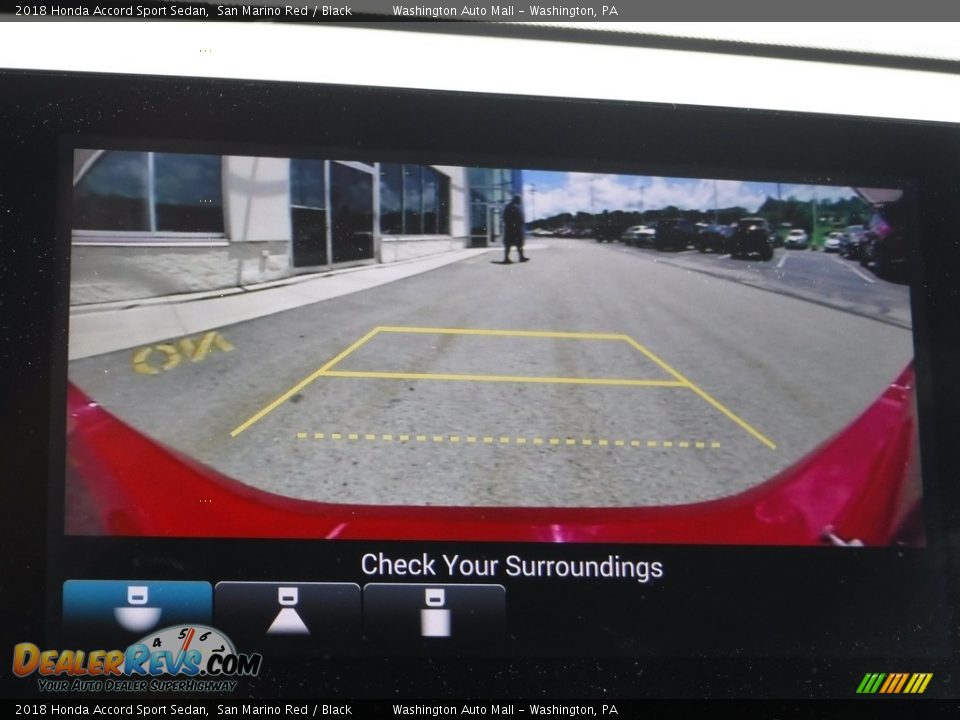 2018 Honda Accord Sport Sedan San Marino Red / Black Photo #21