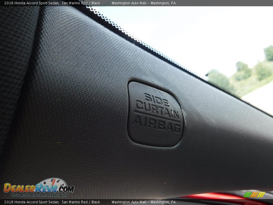 2018 Honda Accord Sport Sedan San Marino Red / Black Photo #24