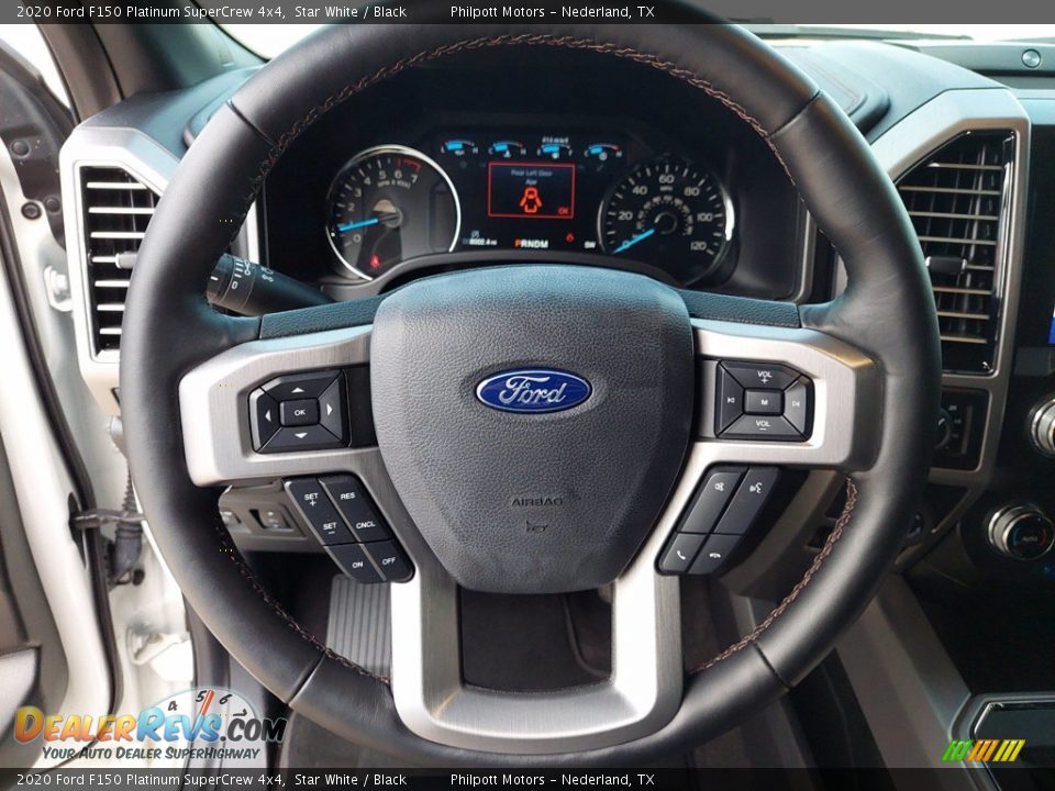 2020 Ford F150 Platinum SuperCrew 4x4 Star White / Black Photo #15