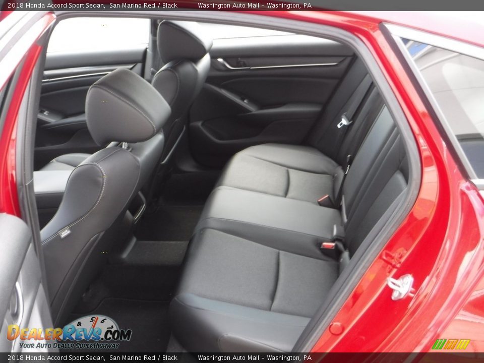 2018 Honda Accord Sport Sedan San Marino Red / Black Photo #26