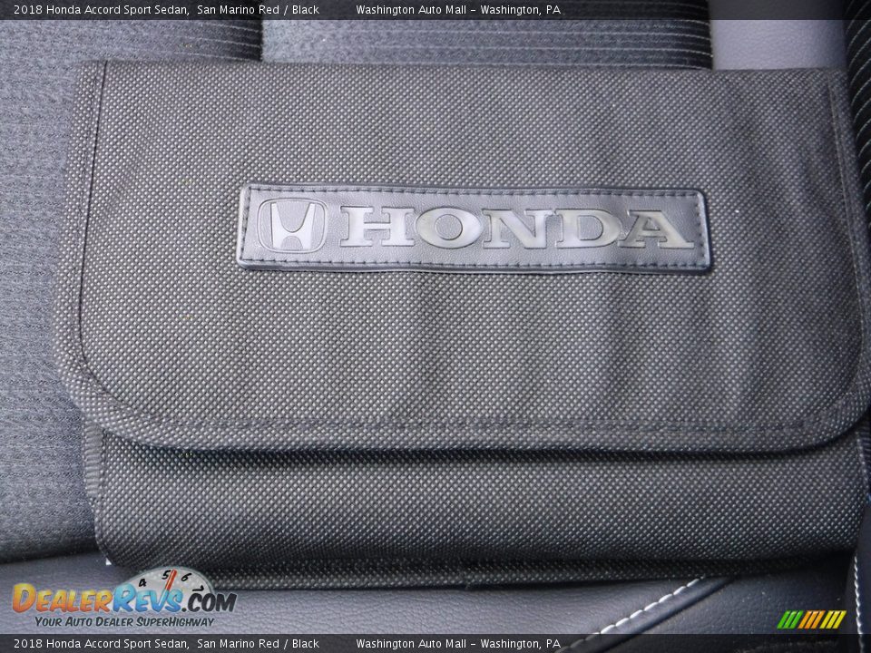 2018 Honda Accord Sport Sedan San Marino Red / Black Photo #27