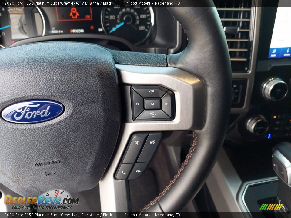 2020 Ford F150 Platinum SuperCrew 4x4 Star White / Black Photo #17