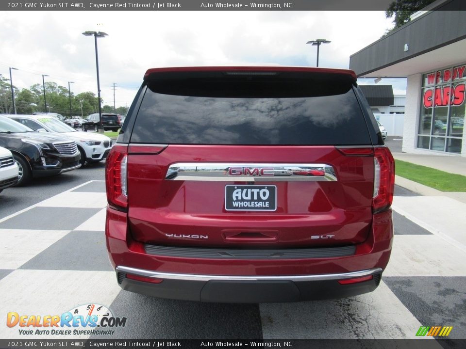 2021 GMC Yukon SLT 4WD Cayenne Red Tintcoat / Jet Black Photo #4
