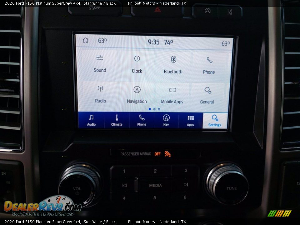 2020 Ford F150 Platinum SuperCrew 4x4 Star White / Black Photo #20
