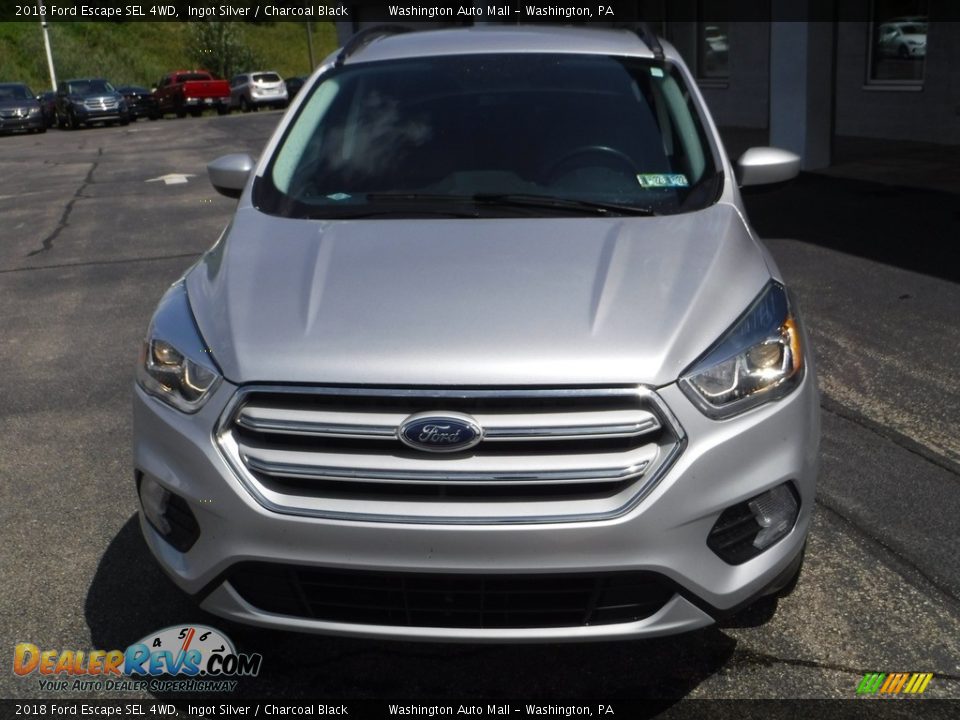 2018 Ford Escape SEL 4WD Ingot Silver / Charcoal Black Photo #4