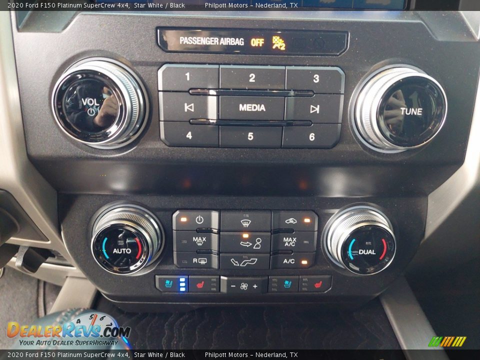 2020 Ford F150 Platinum SuperCrew 4x4 Star White / Black Photo #23