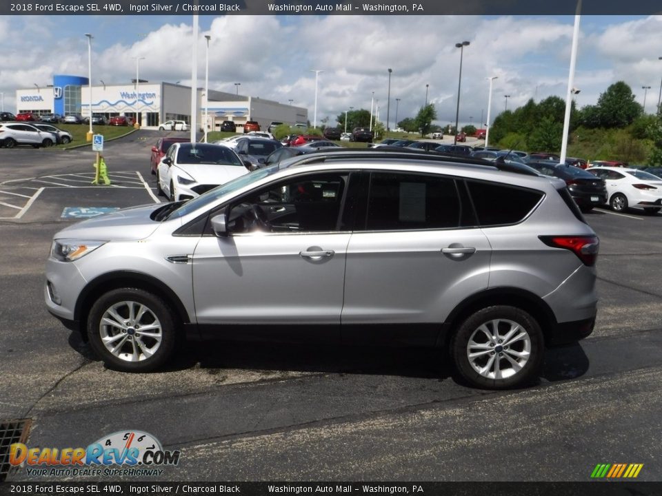 2018 Ford Escape SEL 4WD Ingot Silver / Charcoal Black Photo #6