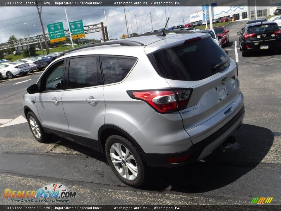 2018 Ford Escape SEL 4WD Ingot Silver / Charcoal Black Photo #7