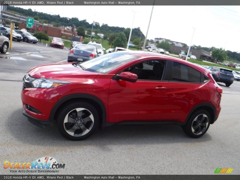 2018 Honda HR-V EX AWD Milano Red / Black Photo #7