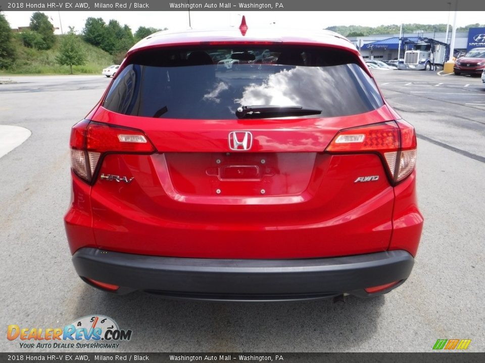 2018 Honda HR-V EX AWD Milano Red / Black Photo #9