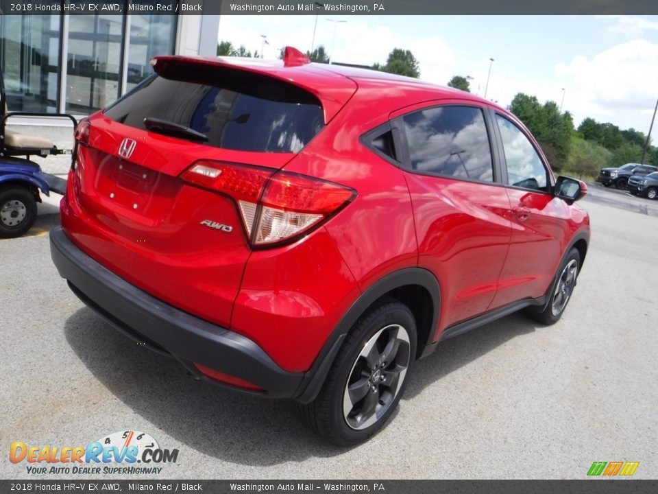 2018 Honda HR-V EX AWD Milano Red / Black Photo #10