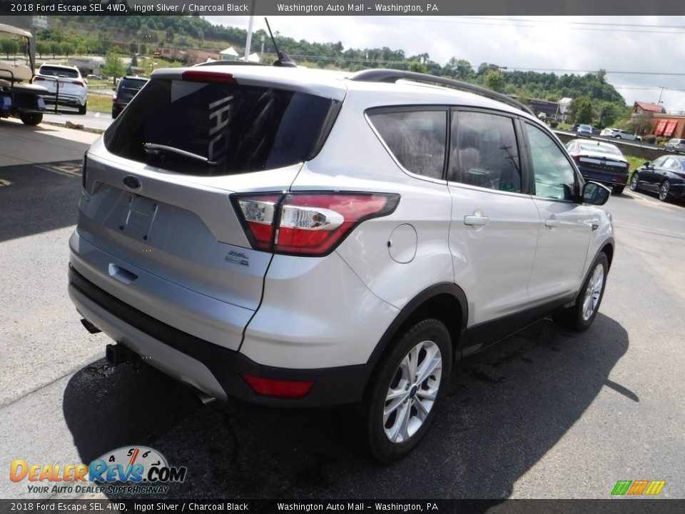 2018 Ford Escape SEL 4WD Ingot Silver / Charcoal Black Photo #10