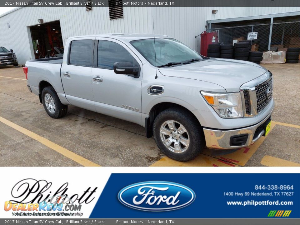 2017 Nissan Titan SV Crew Cab Brilliant Silver / Black Photo #1