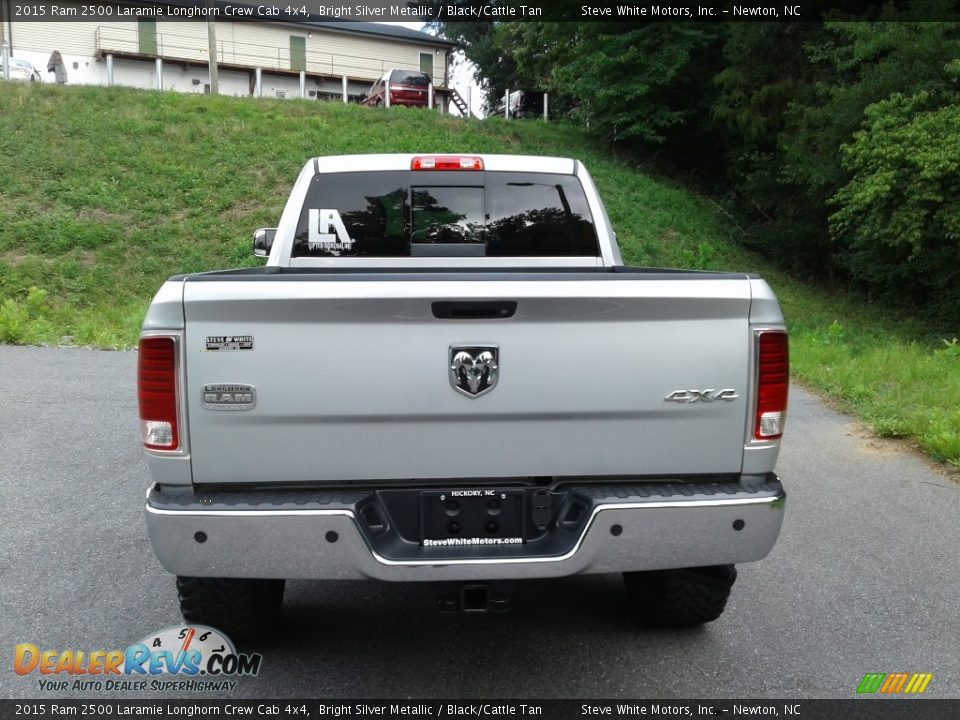 2015 Ram 2500 Laramie Longhorn Crew Cab 4x4 Bright Silver Metallic / Black/Cattle Tan Photo #7