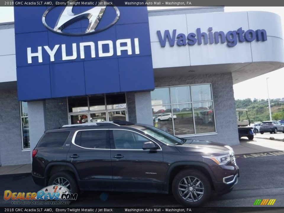 2018 GMC Acadia SLT AWD Ebony Twilight Metallic / Jet Black Photo #2