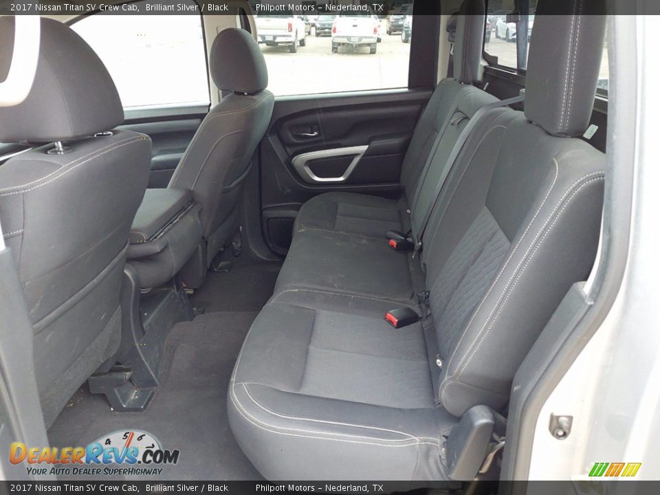 Rear Seat of 2017 Nissan Titan SV Crew Cab Photo #12
