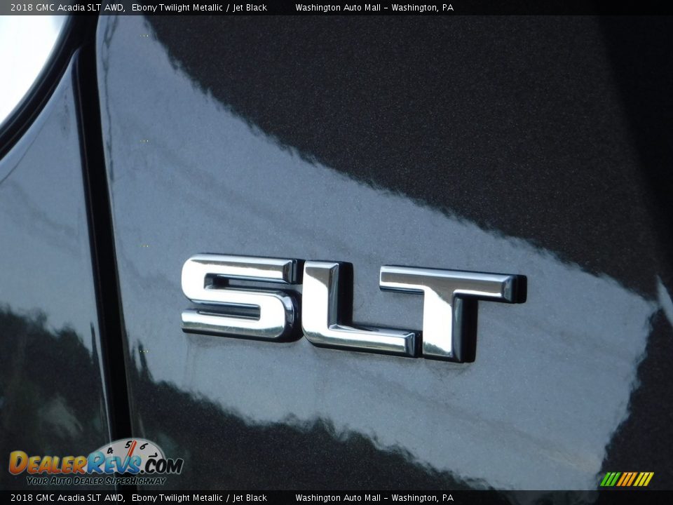2018 GMC Acadia SLT AWD Ebony Twilight Metallic / Jet Black Photo #7