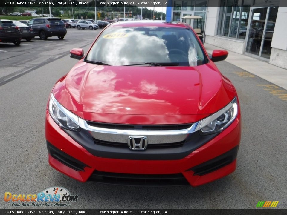 2018 Honda Civic EX Sedan Rallye Red / Black Photo #5