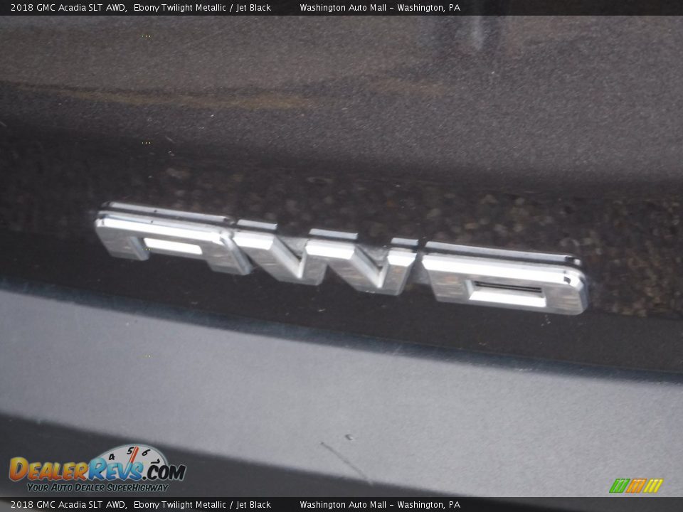 2018 GMC Acadia SLT AWD Ebony Twilight Metallic / Jet Black Photo #10