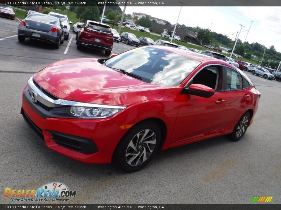 2018 Honda Civic EX Sedan Rallye Red / Black Photo #6