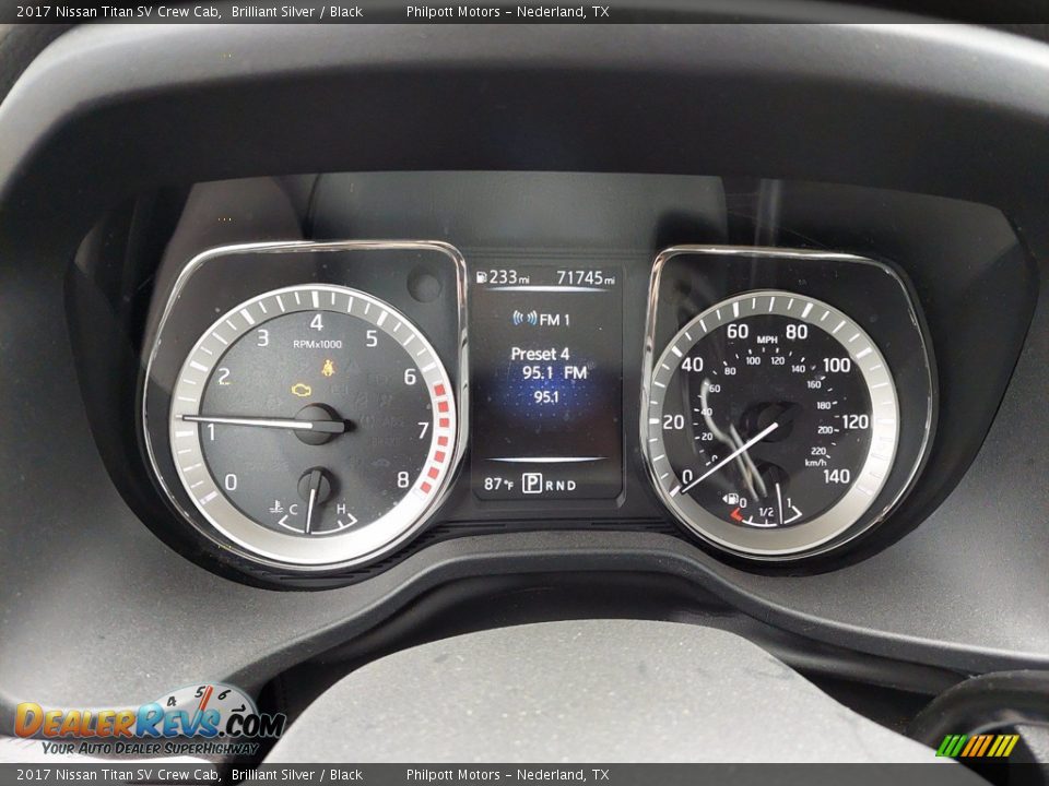 2017 Nissan Titan SV Crew Cab Gauges Photo #18