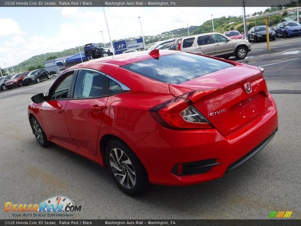 2018 Honda Civic EX Sedan Rallye Red / Black Photo #8