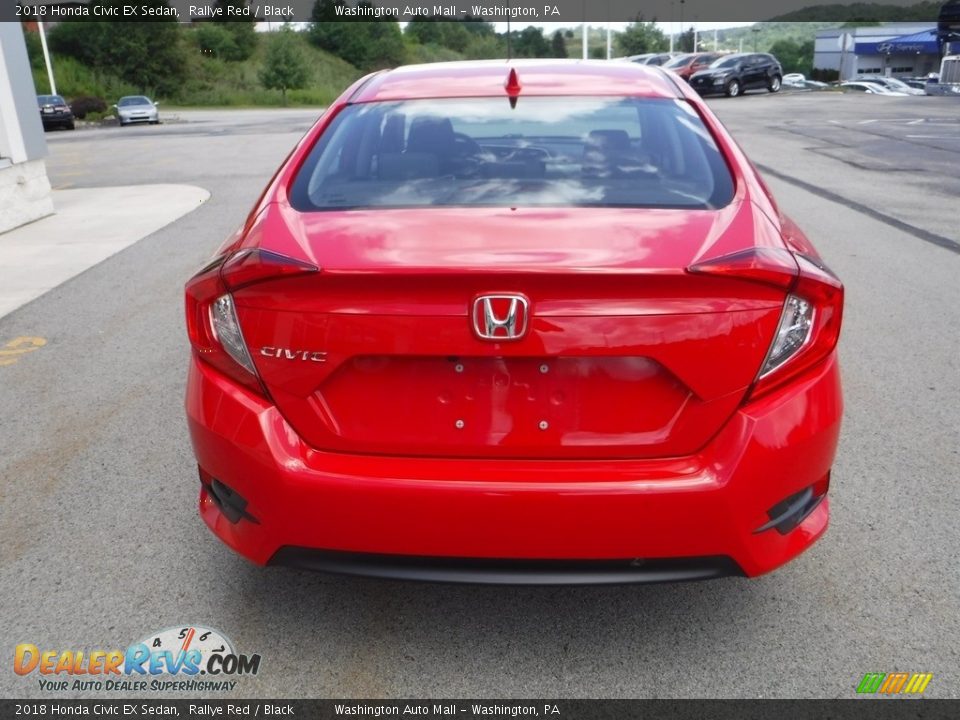 2018 Honda Civic EX Sedan Rallye Red / Black Photo #9